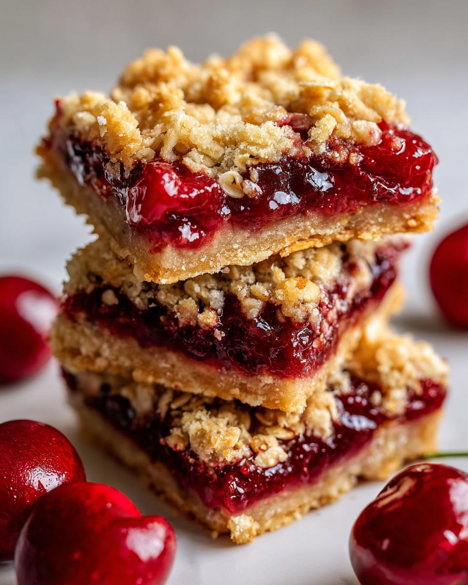 Cherry Crumble Bars - detail 3