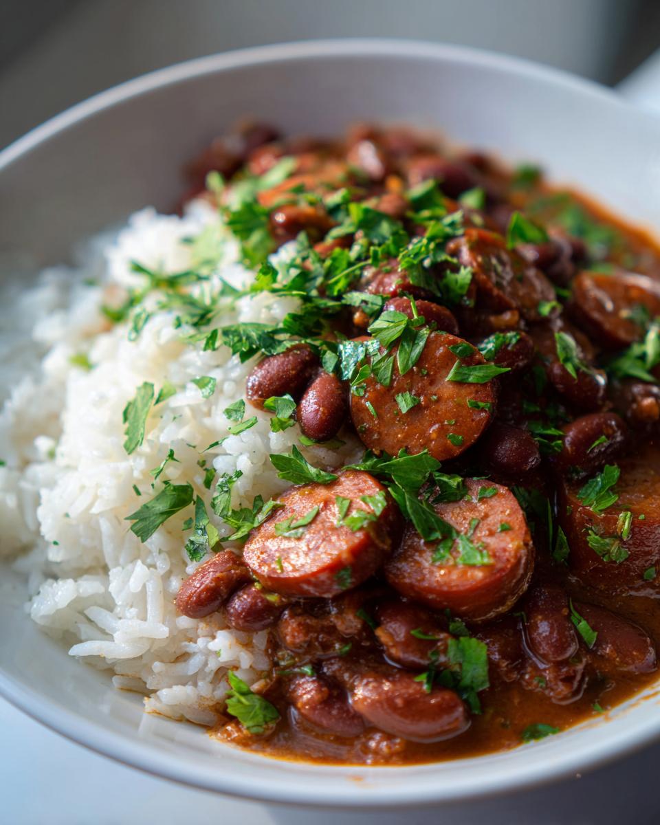 Classic Louisiana Red Beans and Rice - detail 1
