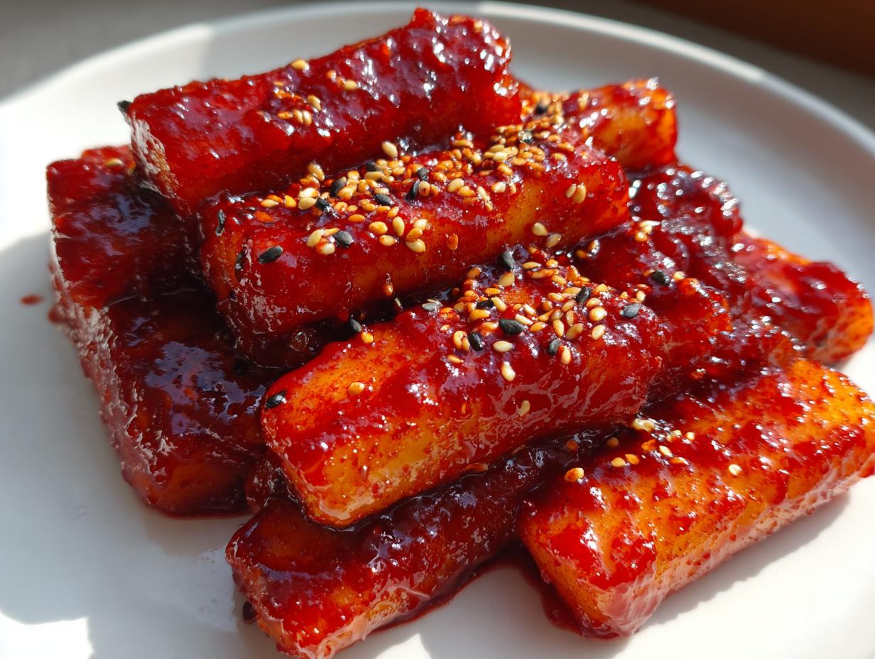 Crispy Tteokbokki Rice Cakes: 30-Minute Korean Street Food Magic