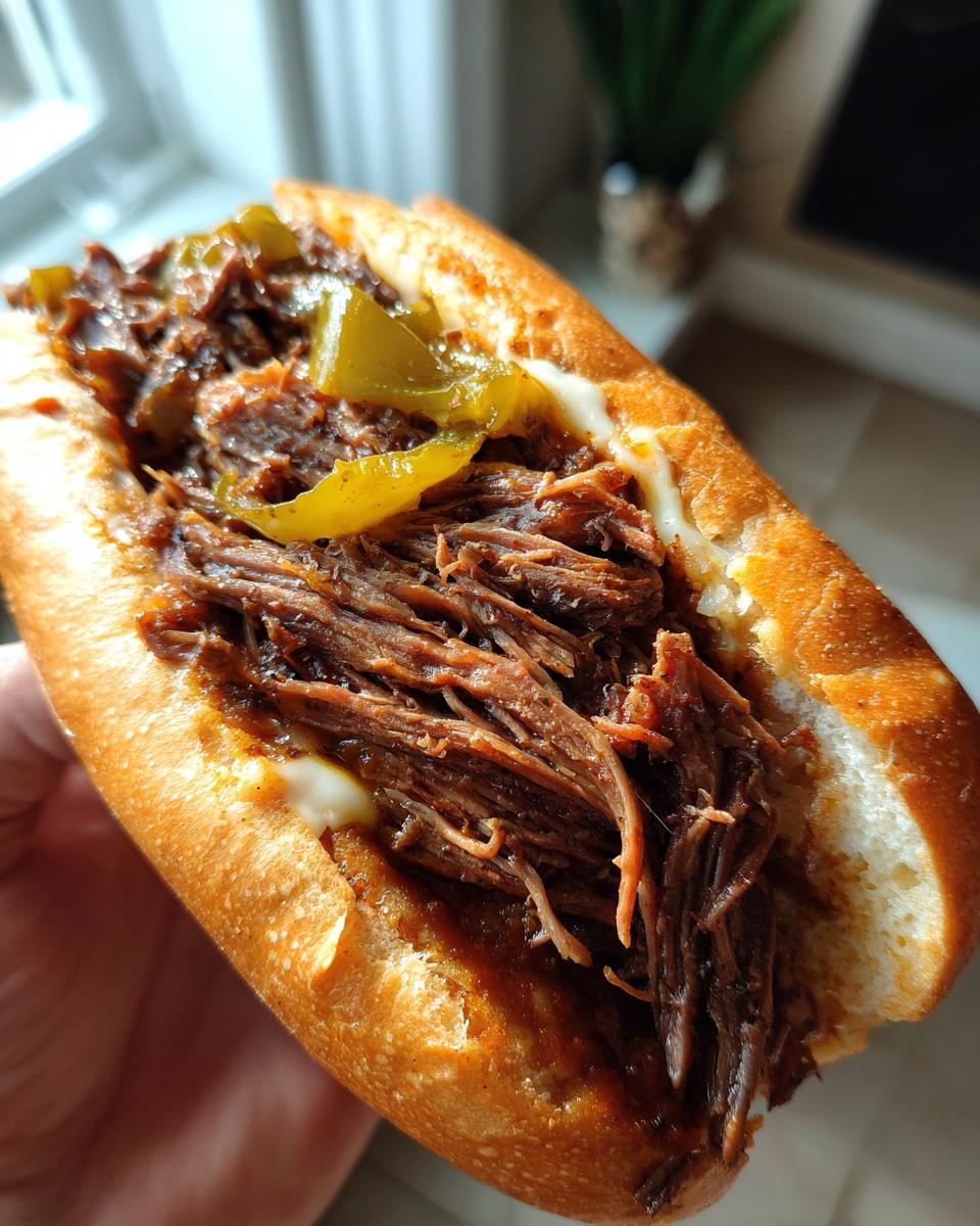 Crockpot Italian Beef Sandwiches - detail 1