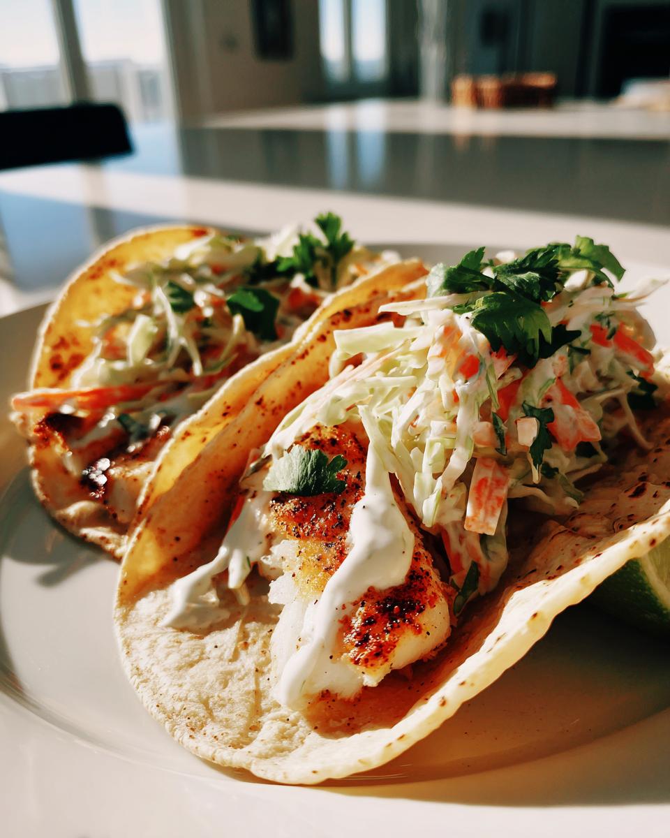 Fish Tacos Cilantro Lime Slaw - detail 1