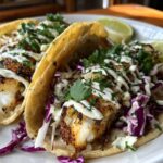 Fish Tacos Lime Crema