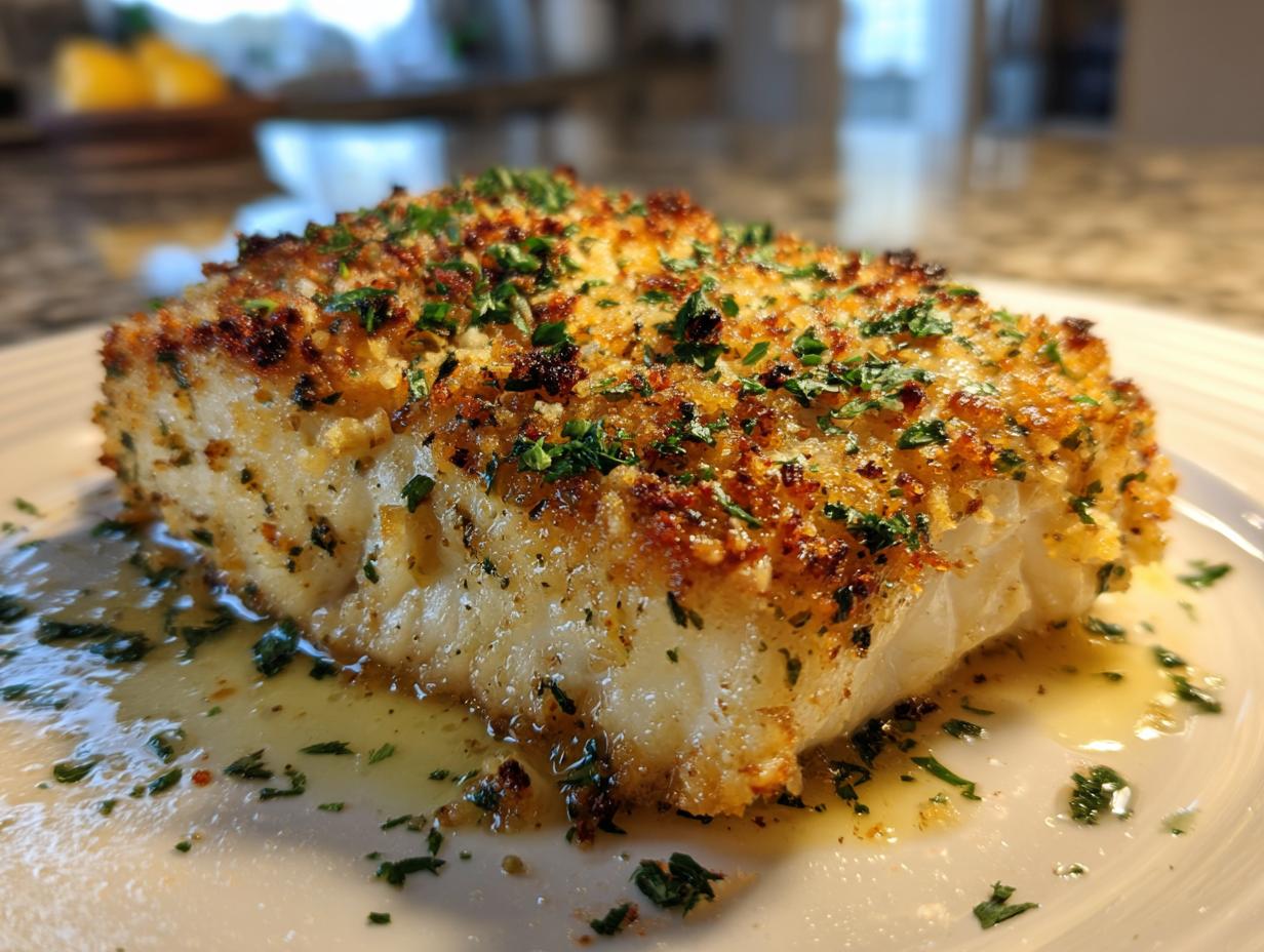 Garlic Parmesan Halibut Recipe