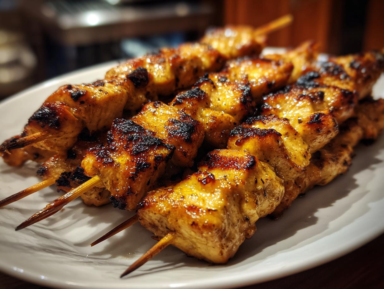 Juicy Grilled Chicken Skewers in 15 Minutes Easy & Tasty