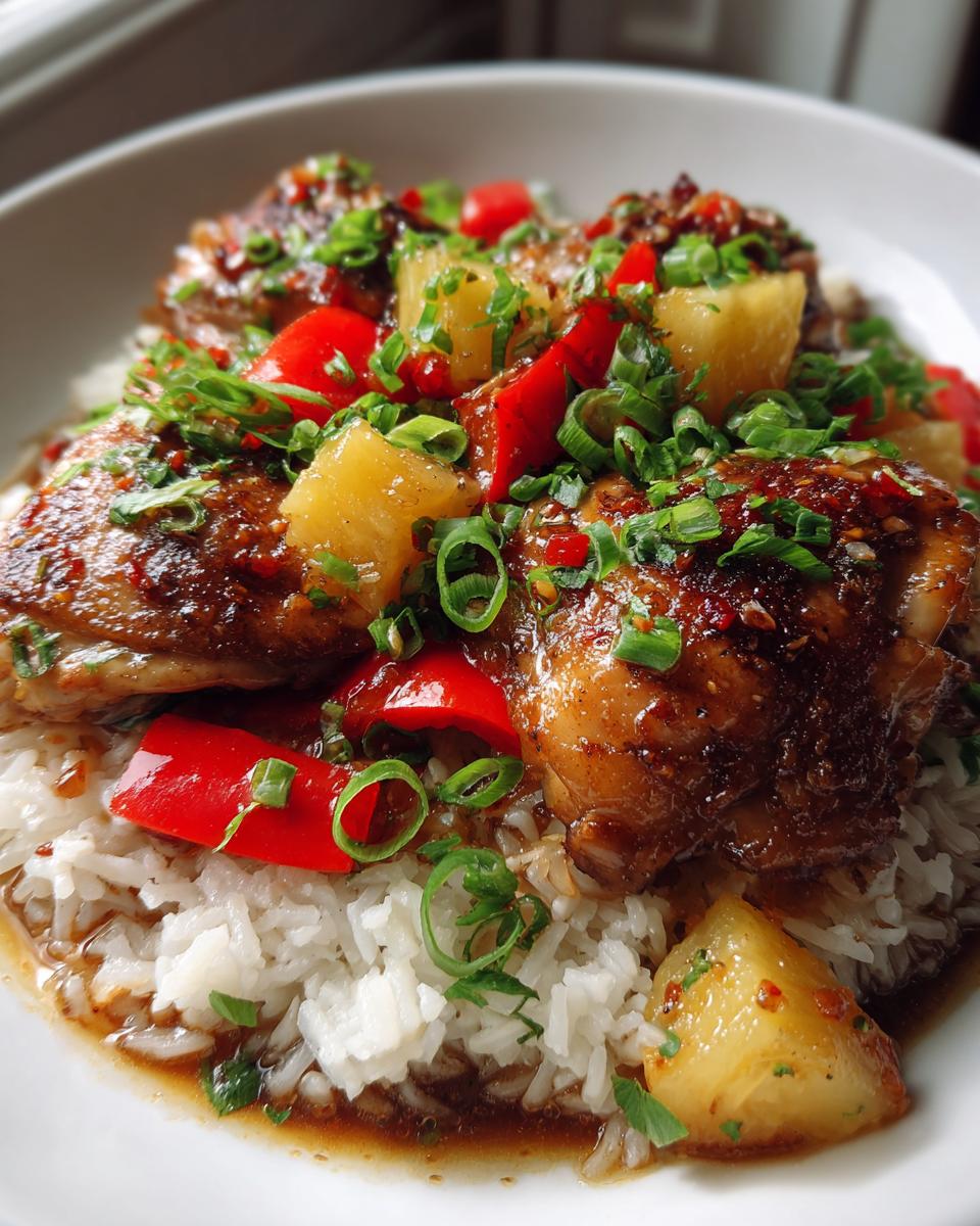 Hawaiian Chicken with Coconut Rice - detail 2