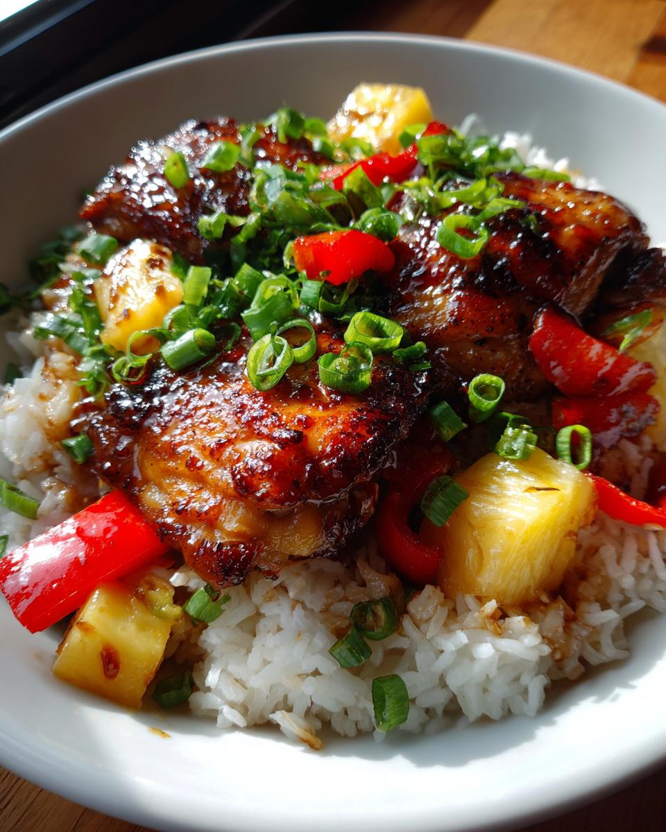 Hawaiian Chicken with Coconut Rice - detail 3