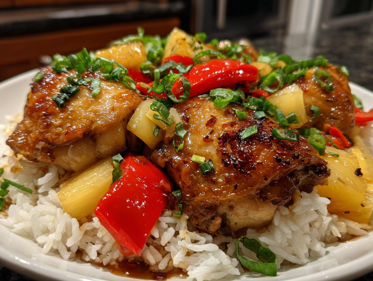Juicy Hawaiian Chicken & Coconut Rice in Just 40 Minutes