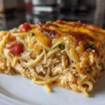 Irresistible Spicy Southern Chicken Spaghetti Casserole