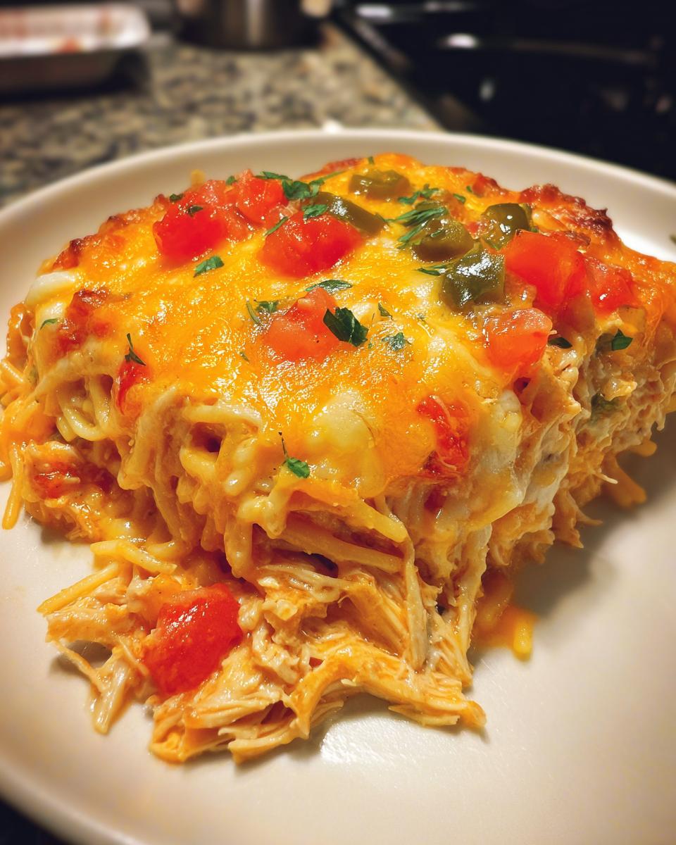 Irresistible Spicy Southern Chicken Spaghetti Casserole - detail 2