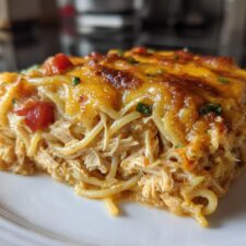 30-Minute Irresistible Spicy Southern Chicken Spaghetti Casserole