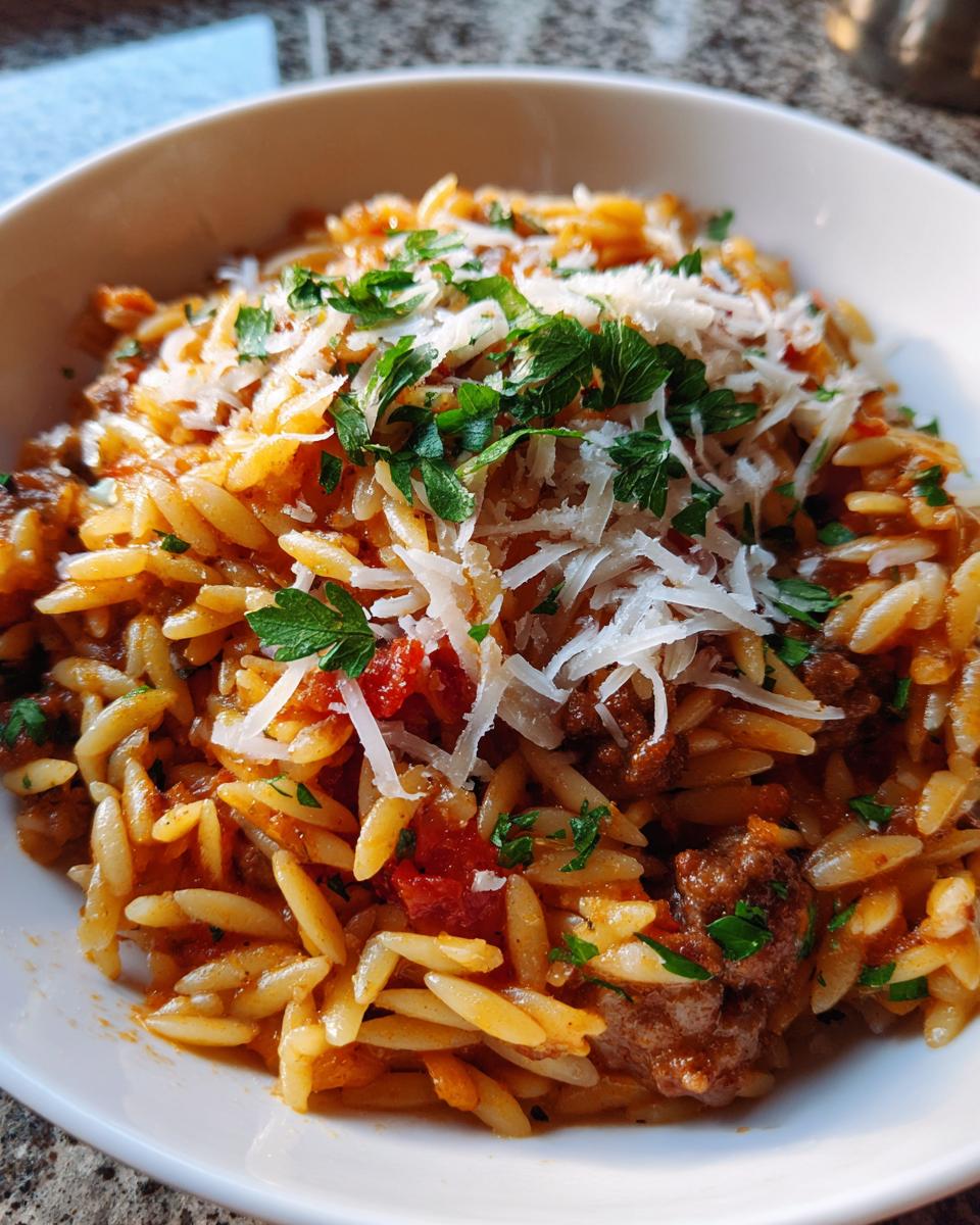 Italian Sausage Orzo - detail 1