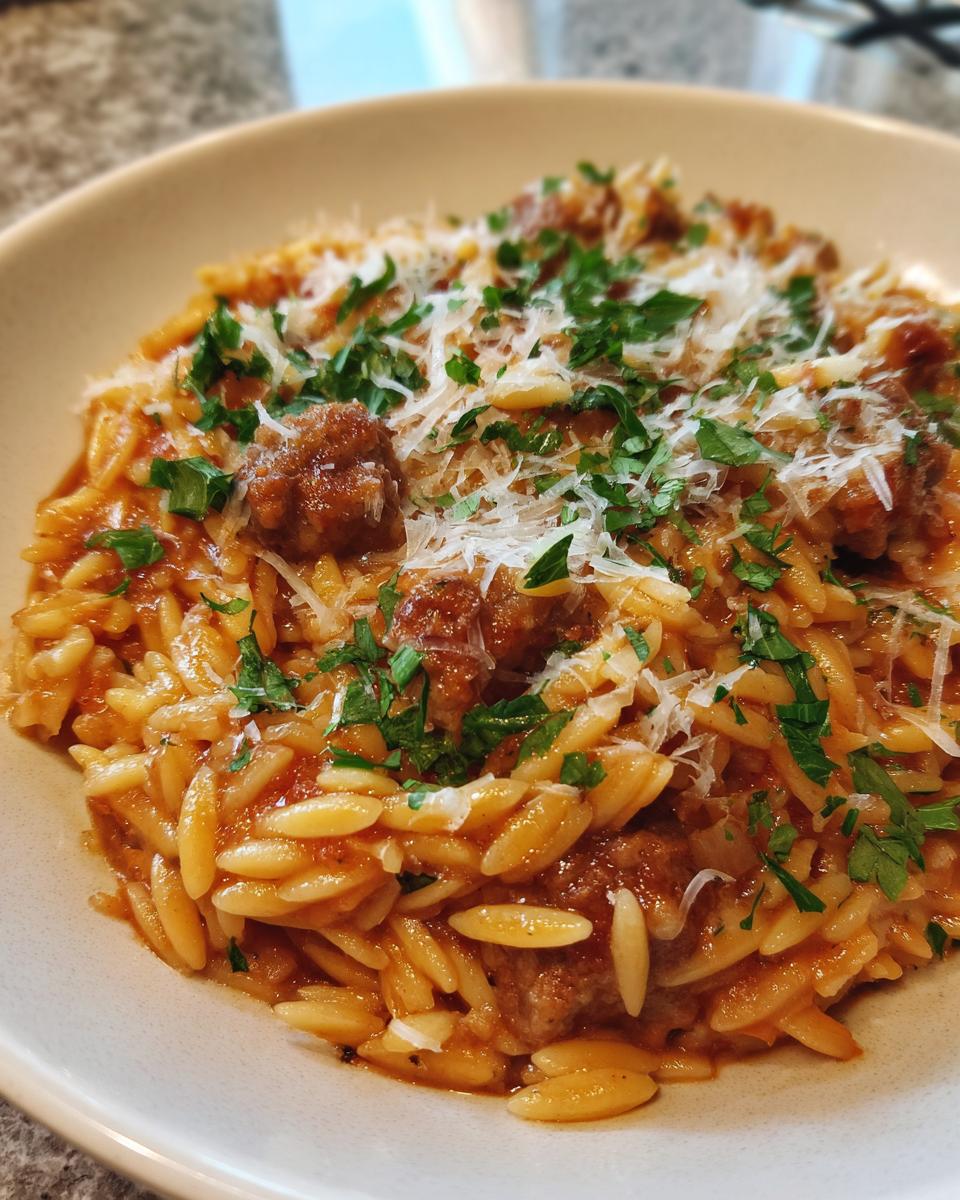 Italian Sausage Orzo - detail 2