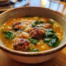 40-Minute Italian Sausage White Bean Soup Recipe You’ll Crave
