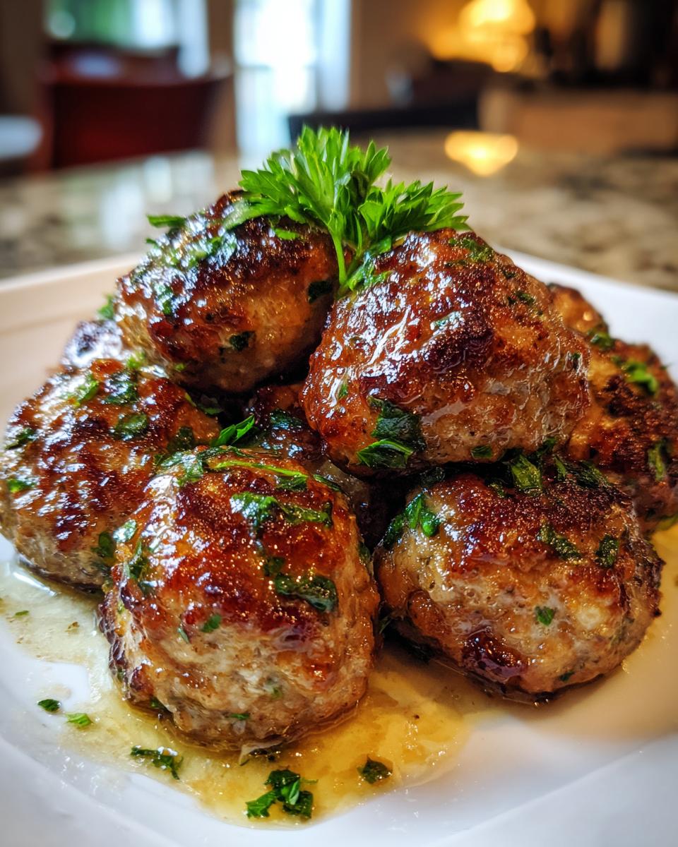 Juicy Italian Meatballs - detail 2