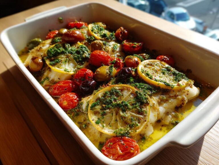 Mediterranean Baked Fish