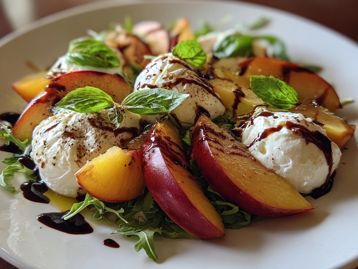 Nectarine Burrata Salad