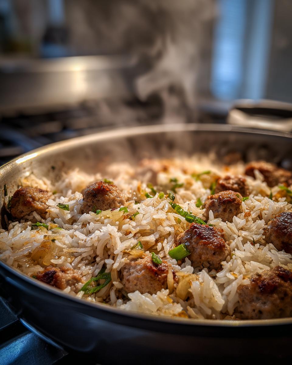 Rice and Italian Sausage - detail 1