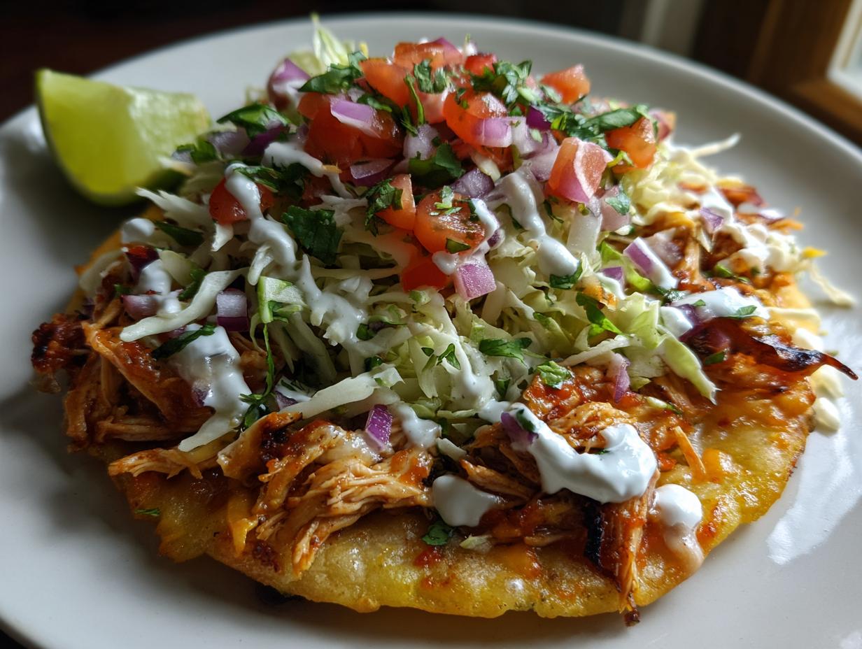 15-Minute Rotisserie Chicken Tostadas – Irresistible Crunch!