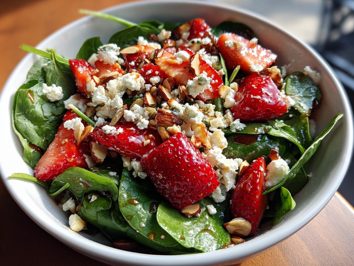 Strawberry Spinach Salad