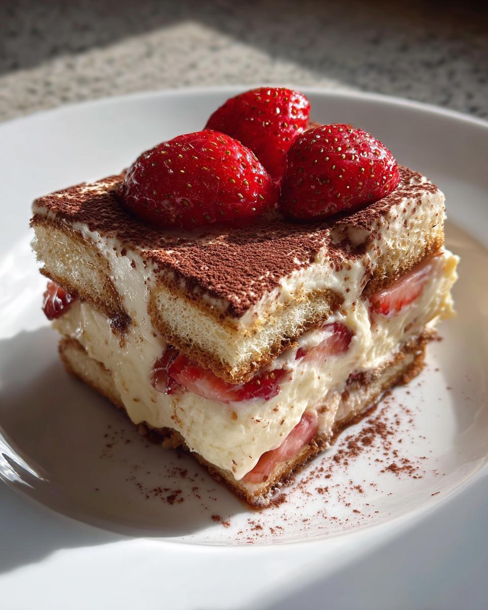 Strawberry Tiramisu - detail 1
