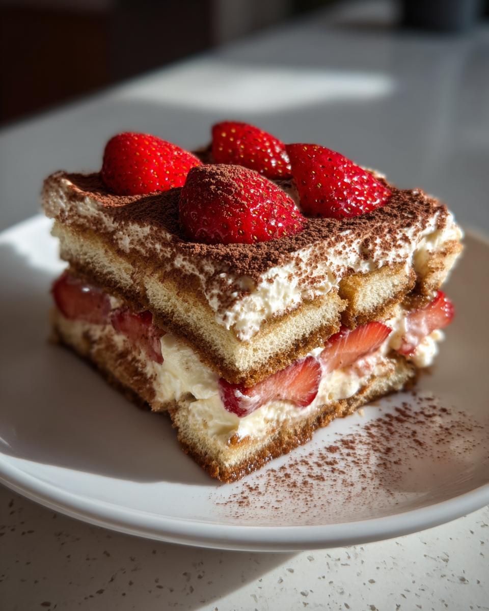 Strawberry Tiramisu - detail 2