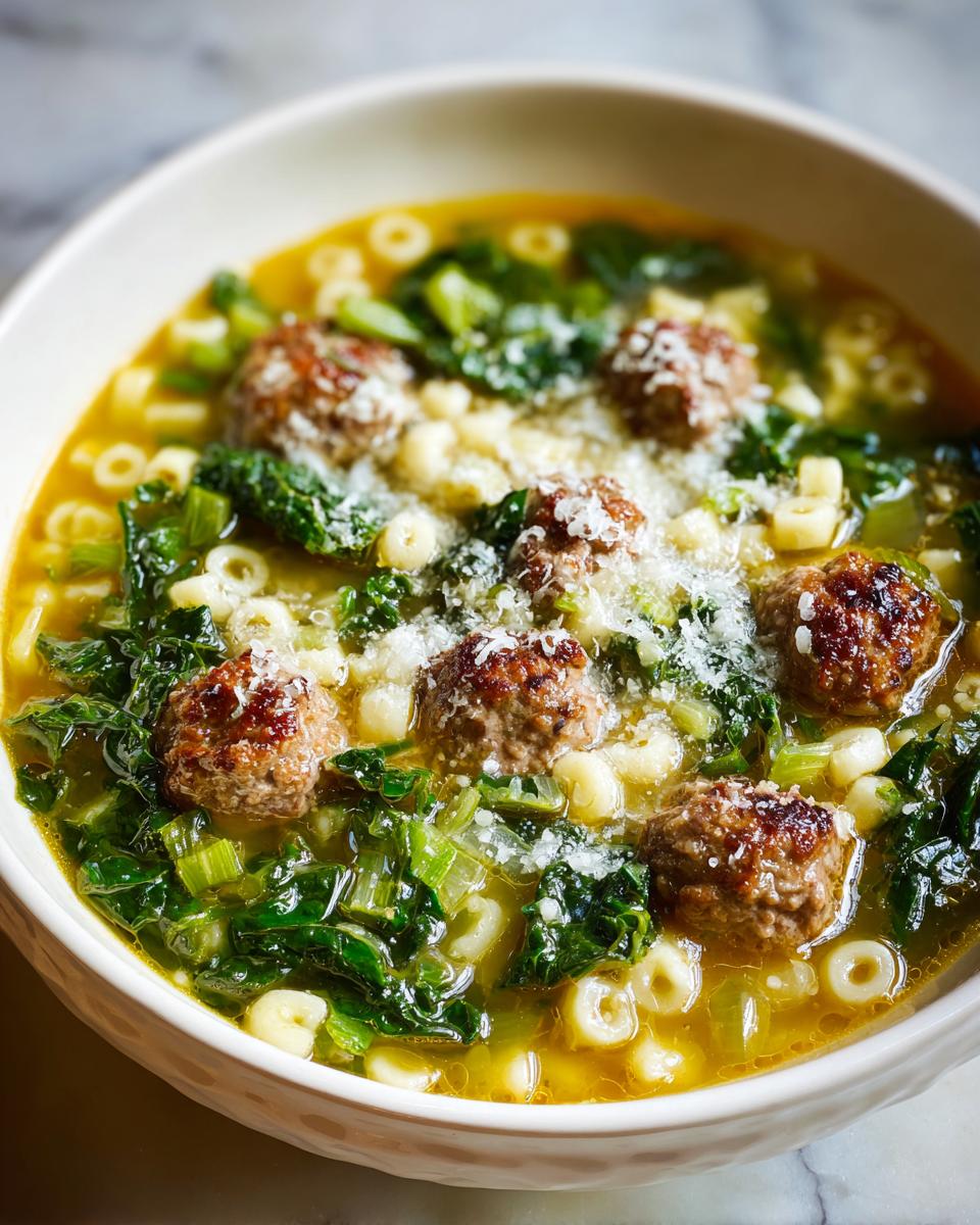 This Italian wedding soup recipe - detail 1