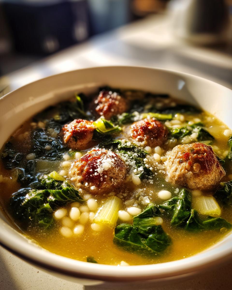 This Italian wedding soup recipe - detail 2