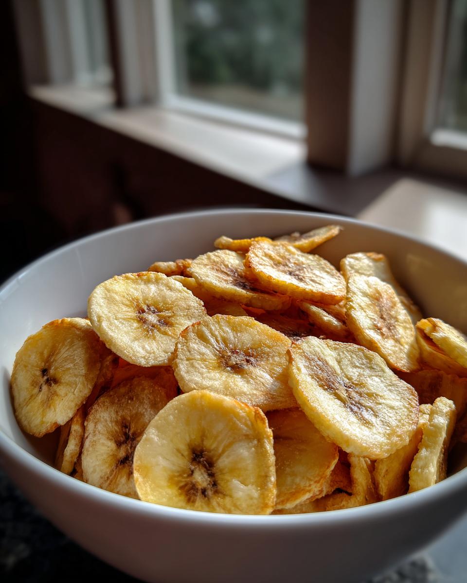 air fryer banana chips - detail 1