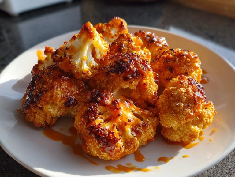 air fryer buffalo cauliflower