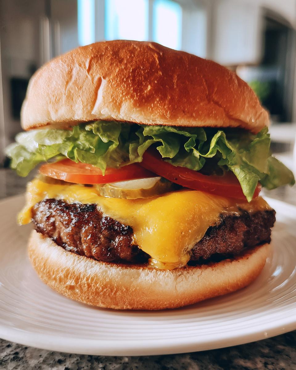 air fryer burgers - detail 2