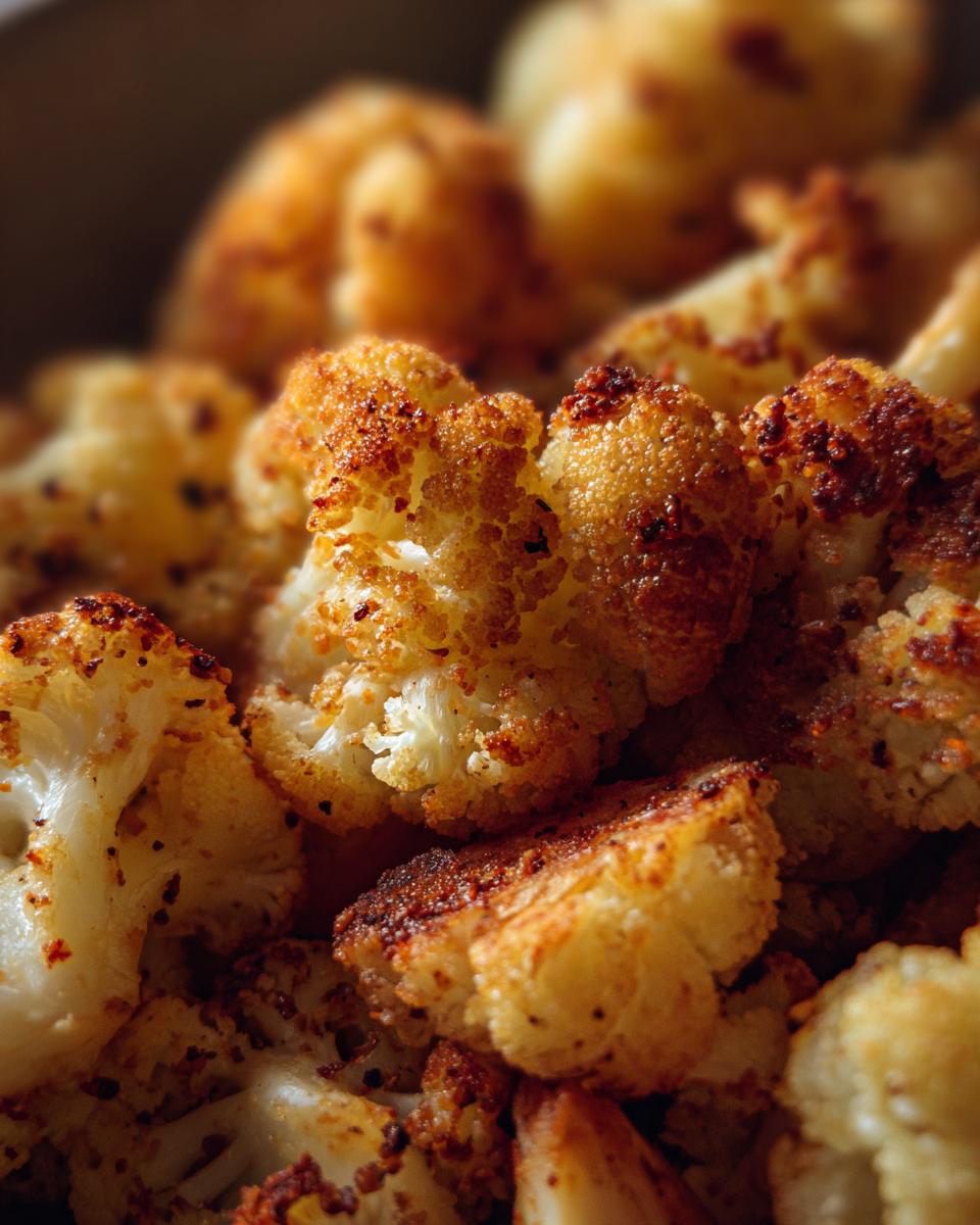 air fryer cauliflower - detail 1