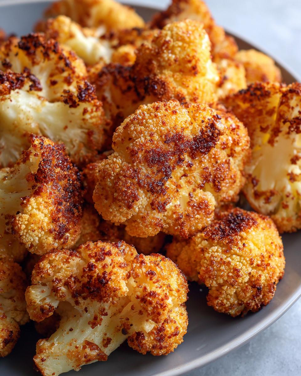 air fryer cauliflower - detail 2
