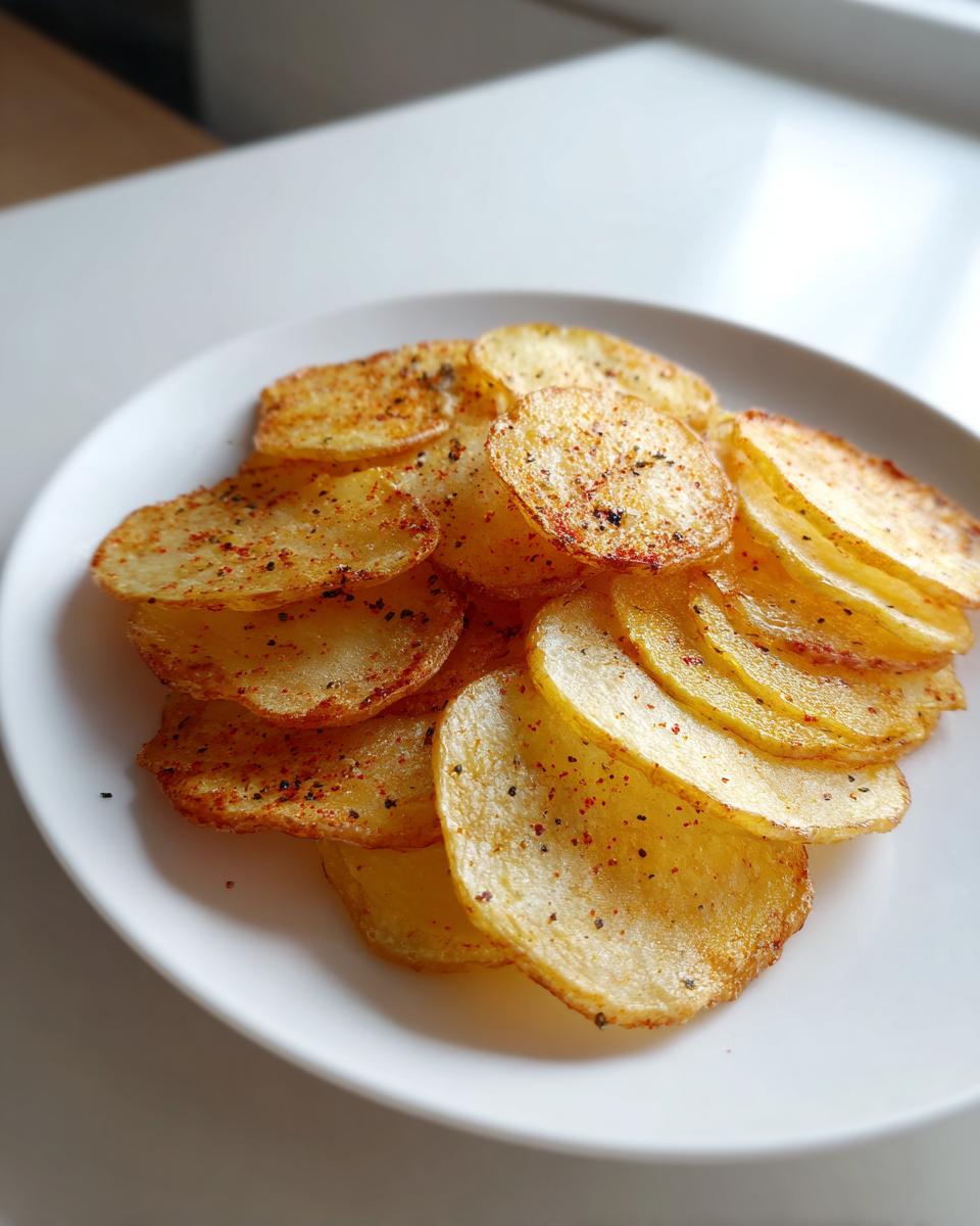 air fryer potato slices - detail 1