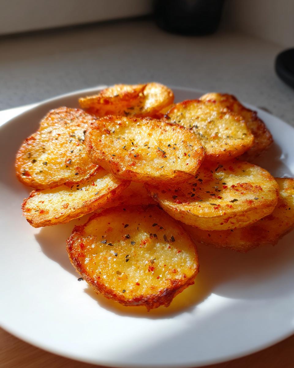 air fryer potato slices - detail 2