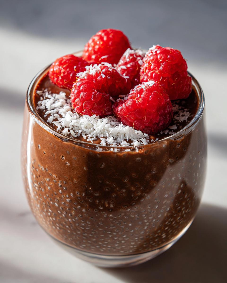 chocolate chia seed pudding - detail 2