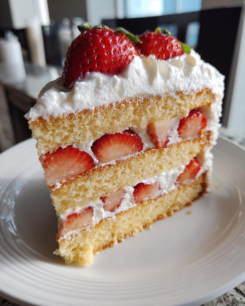 strawberry shortcake cake - detail 3