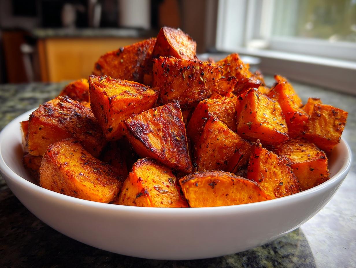 Air Fryer Sweet Potato Cubes