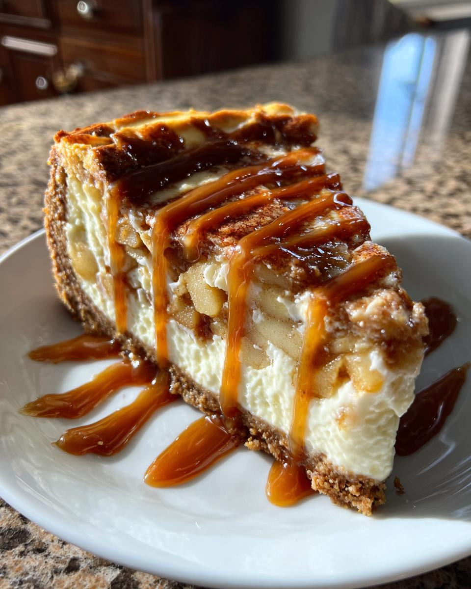 Salted Caramel Apple Pie Cheesecake - detail 1