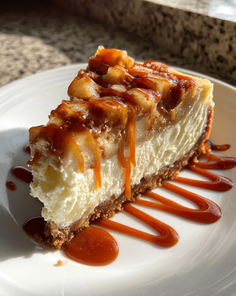 Salted Caramel Apple Pie Cheesecake - detail 2