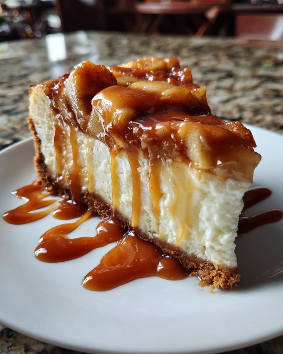 Salted Caramel Apple Pie Cheesecake - detail 3