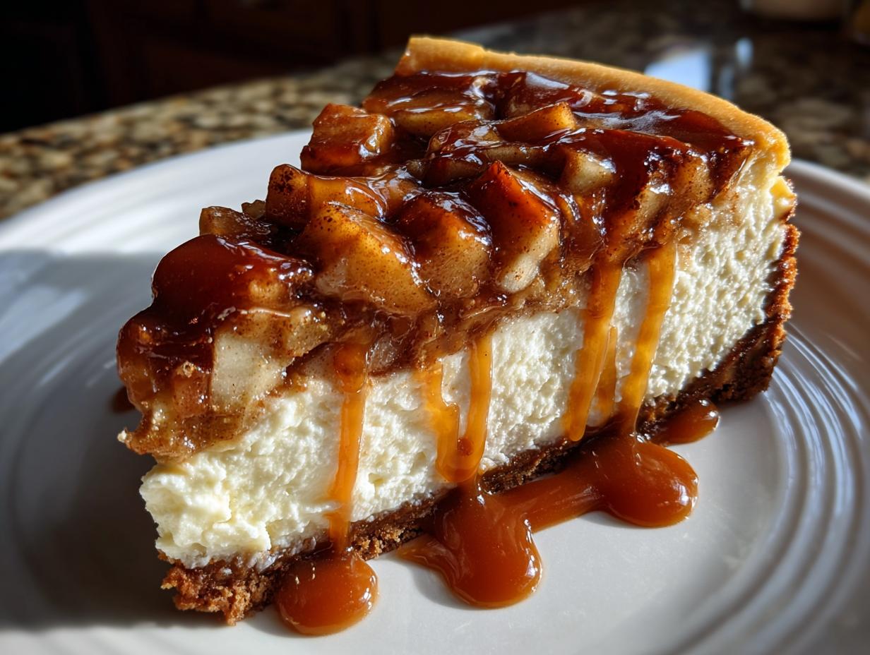 Irresistible Salted Caramel Apple Pie Cheesecake Recipe