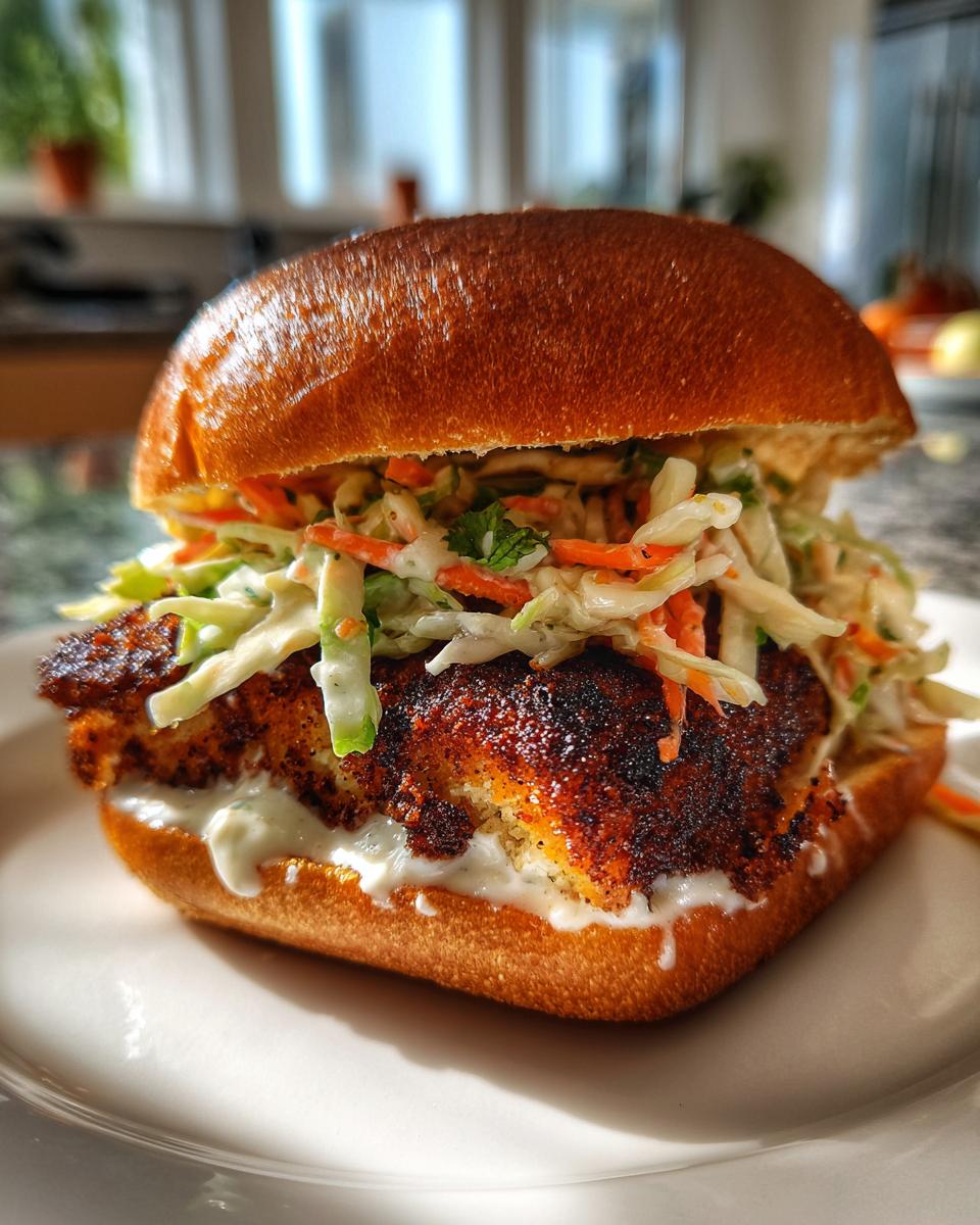 Blackened Catfish Sandwiches - detail 2