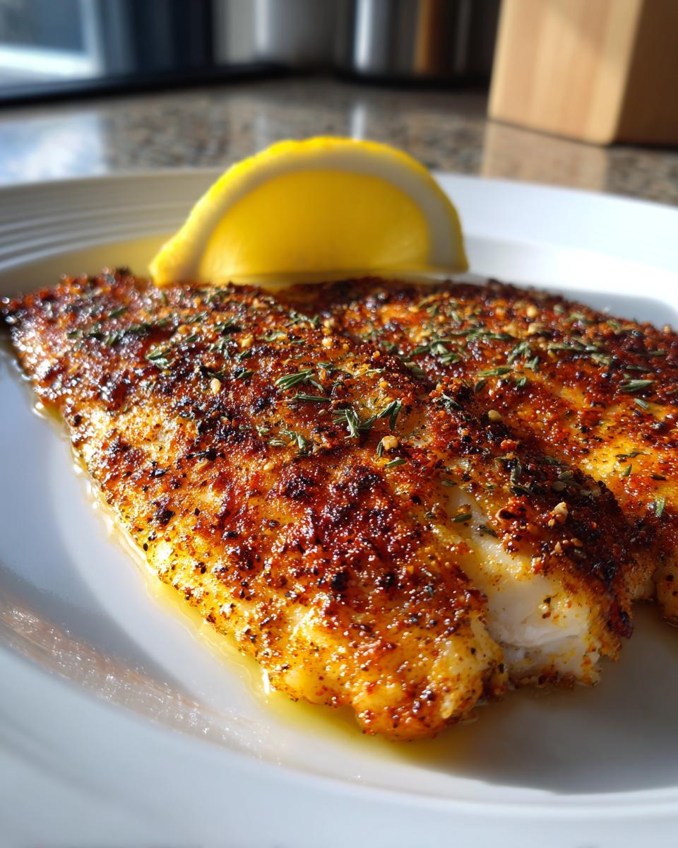 Cajun Blackened Tilapia - detail 2