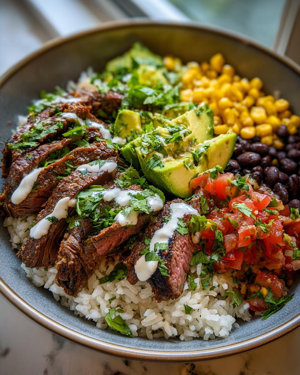 Cilantro Lime Beef Burrito Bowls - detail 2