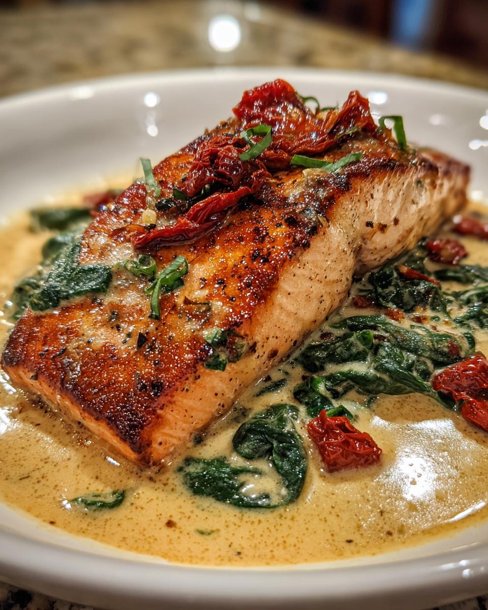 Creamy Tuscan Salmon - detail 2