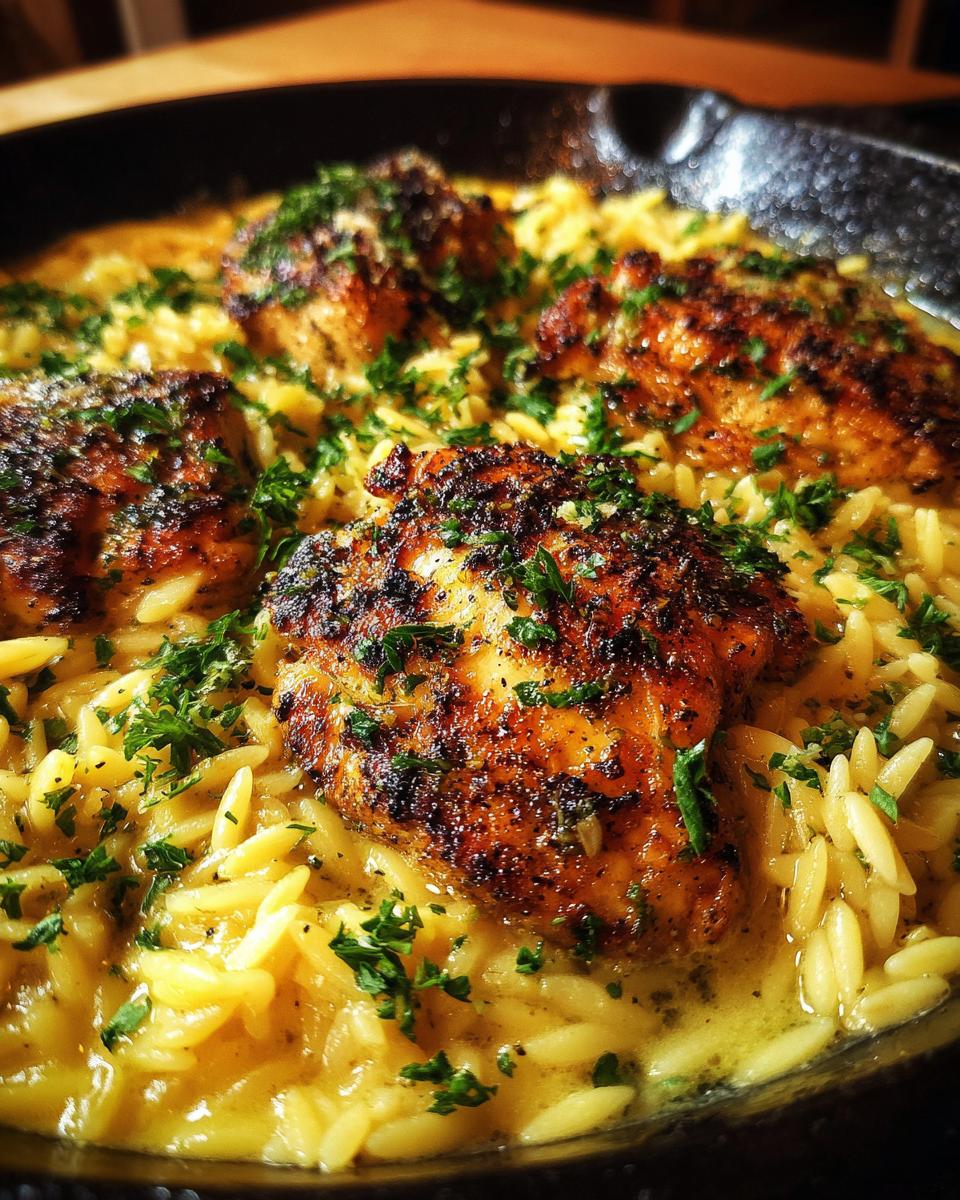 Greek Lemon Chicken Orzo - detail 2