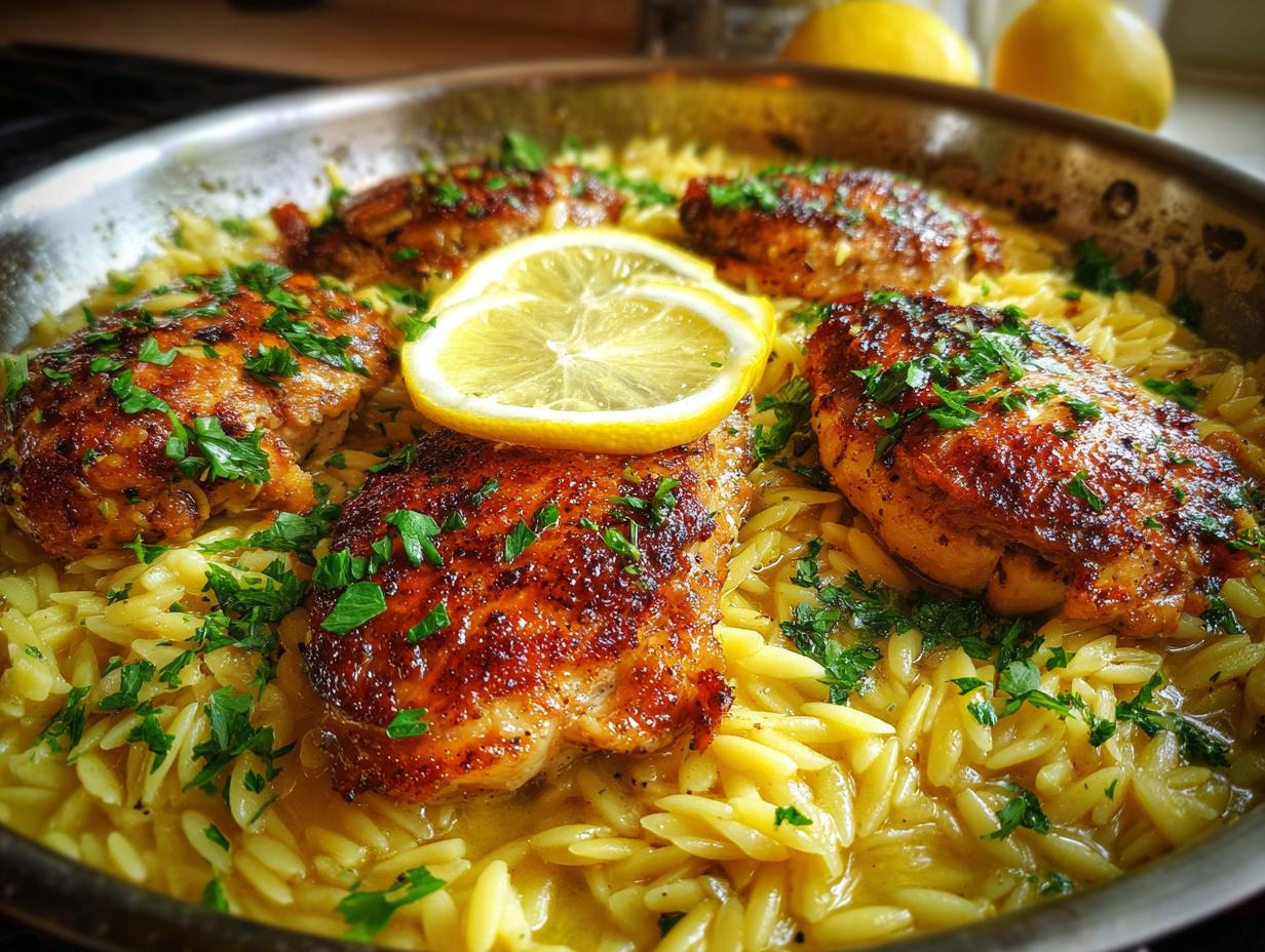 Greek Lemon Chicken Orzo