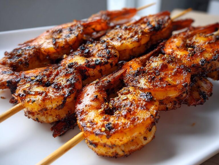 Jamaican Jerk Shrimp Skewers