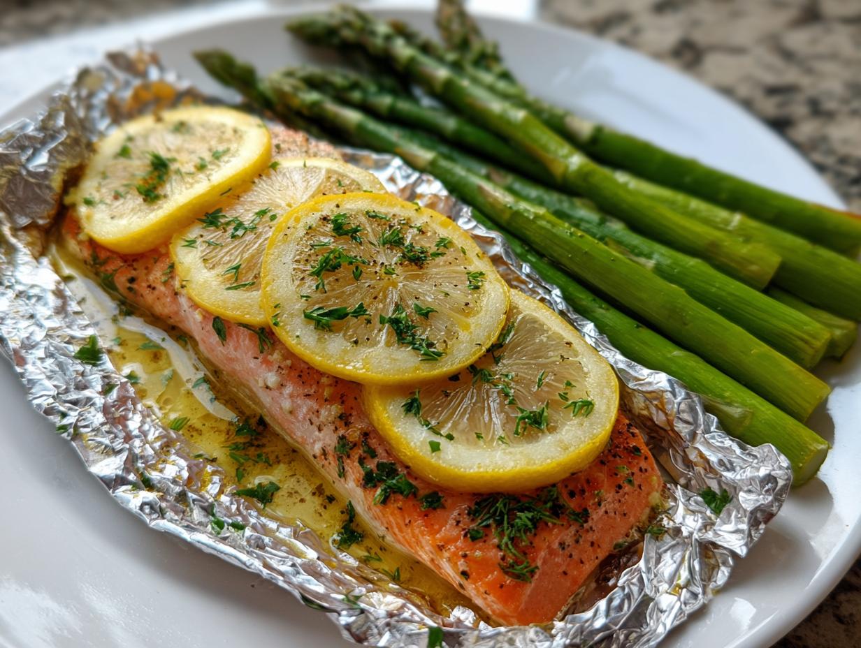 Lemon Dill Salmon Foil Packets