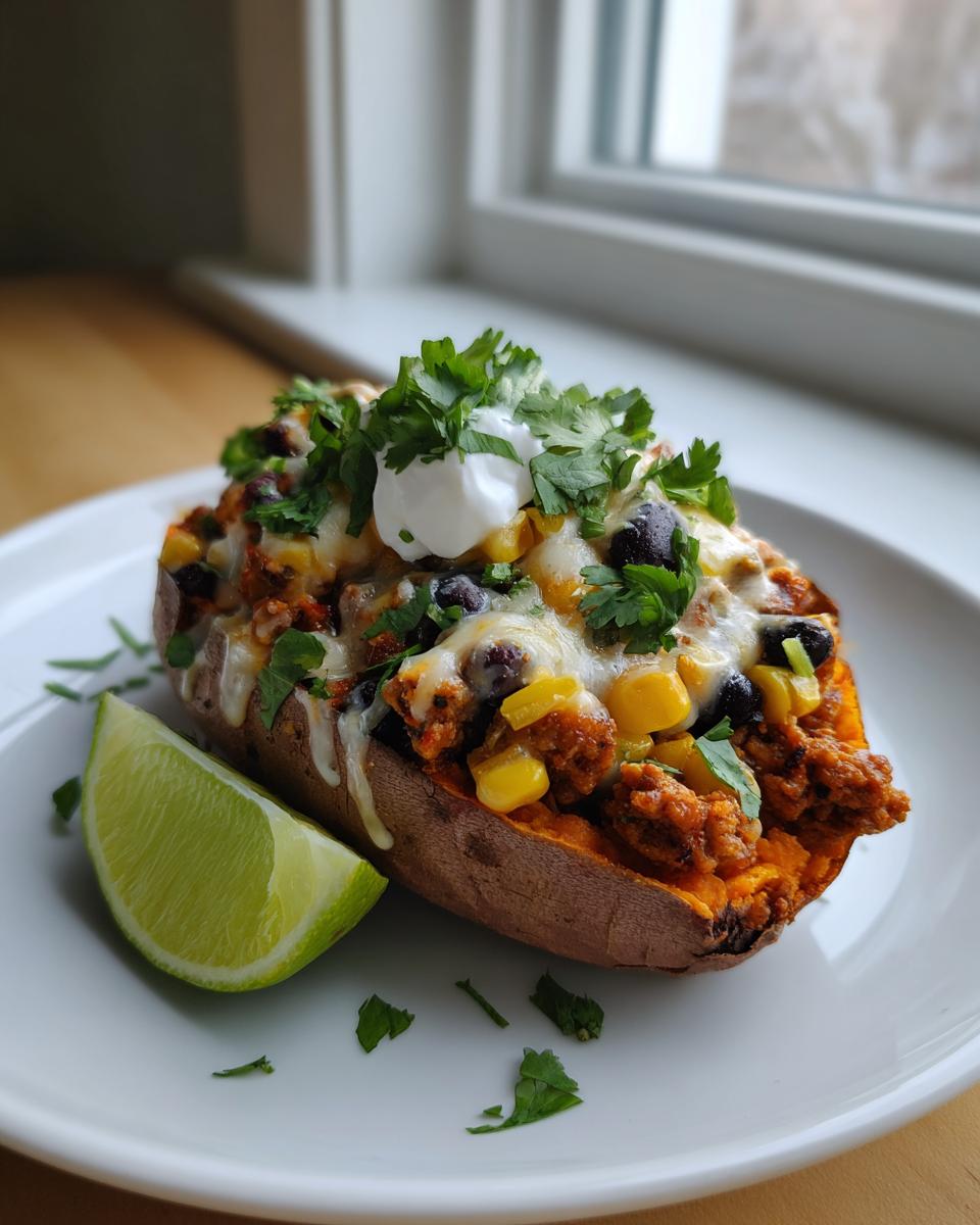 Turkey Taco Stuffed Sweet Potatoes - detail 2